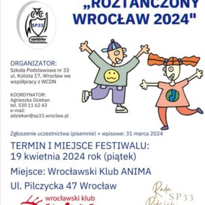 Plakat 2024 Roztańczony Wrocław